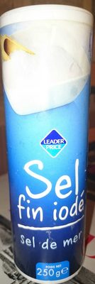Leader Price Sel fin iodé - sel de mer